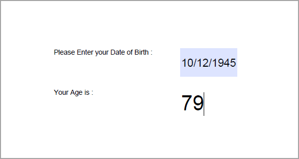 PDF form with JavaScript.