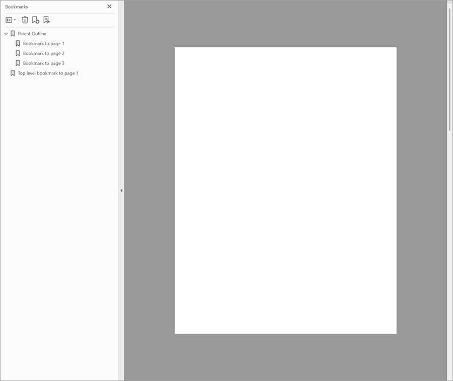 A PDF with bookmarks.